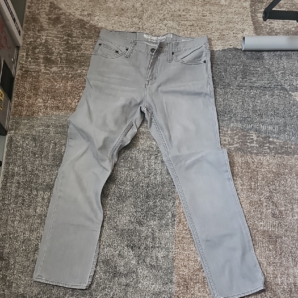 Mossimo Supply Co. Men's Light Gray Straight Jeans